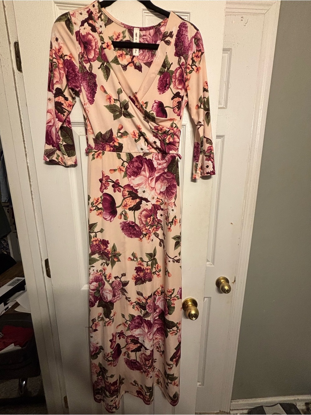 Vanilla Bay Floral Wrap Maxi Dress - Small